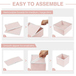 Foldable Closet Organizers and Storage Dresser Drawer Dividers for Clothes, Socks, Scarves & Ties