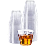 Comfy Package Clear Hard Plastic Cups Tumblers
