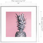 16x16 inch Tempered Glass Square Picture Frame Wall Hook Included