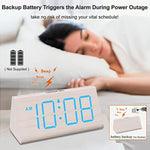 Wooden Digital Alarm Clocks for Bedrooms