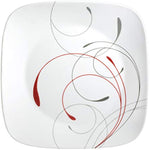 Triple Layer Glass And Chip Resistant Lightweight Square Plates And Bowls Set