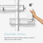 Over-Door Shower Caddy Stainless Steel and Anodized Aluminum