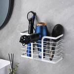 Bathroom Hair Styling Tools Organizer Basket for Hair Dryer, Flat Iron, Curling Wand