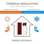 Self Stick Tie Up Shades Tricia Door Window - W 26 x L 69 inches