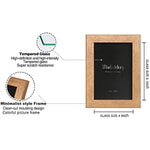 Modern photo frame with HD Real Glass, Family Friends Gift for Halloween and Christmas, Wall Mounted or Tabletop Display