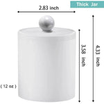 Dispenser Apothecary Jars Bathroom Set with Labels