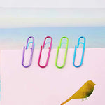 100pcs 28mm Paper Clips With Dispenser