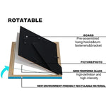 Modern photo frame with HD Real Glass, Family Friends Gift for Halloween and Christmas, Wall Mounted or Tabletop Display