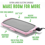 Healthy Ceramic Nonstick Extra Large 20 Electric Griddle