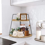 Corner Storage Shelf Counter Standing Rack for Bathroom