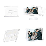 Minimalist Picture Frame Acrylic Glass Photo Frame with Magnetic Desktop Display Horizontally or Vertically