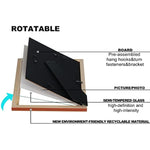 Modern photo frame with HD Real Glass, Family Friends Gift for Halloween and Christmas, Wall Mounted or Tabletop Display