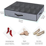 Underbed Solution Shoes Container Bags with Sturdy Sidewall & Reinforced Handles