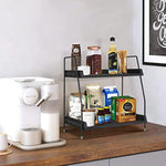 2 Tier Kitchen Counter Shelf Organizer