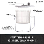 Small Manual Lettuce Spinner With Built In Draining System