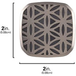 Brushed Nickel Flower Design Night Light With Plug-in, Dusk to Dawn Sensor