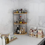 3-Tier Corner Bathroom Organizer Countertop for Storage