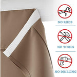 Self Stick Tie Up Shades Tricia Door Window - W 26 x L 69 inches