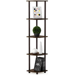 5 Tier Corner Display Rack Multipurpose Shelving Unit