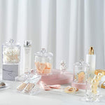 Dispenser Apothecary Jars Bathroom Set with Labels