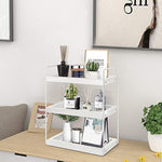 Corner Storage Shelf Counter Standing Rack for Bathroom