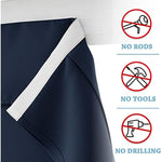 Self Stick Tie Up Shades Tricia Door Window - W 26 x L 69 inches