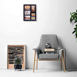 Opening Collage Picture Frame Black Wood Photo Frames for Tabletop Stand and Wall Mounting