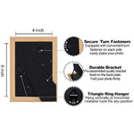 Modern photo frame with HD Real Glass, Family Friends Gift for Halloween and Christmas, Wall Mounted or Tabletop Display