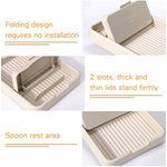 Spoon Rest With Lid Holder For Stove Top