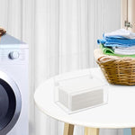 Clear Dryer Sheets Container with Lid for Laundry Room