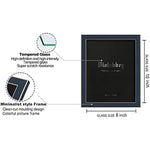 Modern photo frame with HD Real Glass, Family Friends Gift for Halloween and Christmas, Wall Mounted or Tabletop Display