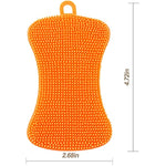 Super Durable Food Grade Silicone Kitchen Sponge 3 Pcs