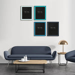 Modern photo frame with HD Real Glass, Family Friends Gift for Halloween and Christmas, Wall Mounted or Tabletop Display