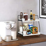 2 Tier Kitchen Counter Shelf Organizer