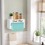 Bamboo Trash Bag Dispenser Wall Mounted