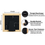 Modern photo frame with HD Real Glass, Family Friends Gift for Halloween and Christmas, Wall Mounted or Tabletop Display