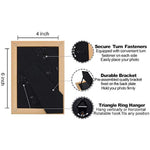 Modern photo frame with HD Real Glass, Family Friends Gift for Halloween and Christmas, Wall Mounted or Tabletop Display