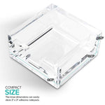 3 x 3 Crystal Clear Acrylic Notepad Holder W/O Pads