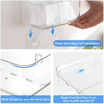 Plastic Wall Mount Organizer With Self Adhesive Tape