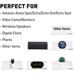 Floating Hanging Shelves with Cable Clips for Bedroom & Gaming Room - Set Of 2