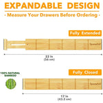 Kitchen Adjustable Drawer Organizers With Labels