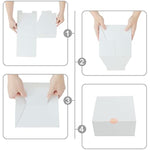 8×8×4 lnches Easy Assemble Paper Gift Box with Lids for Gift Packaging