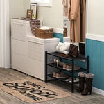 Bamboo Stackable Shoe Shelf Storage Organizer