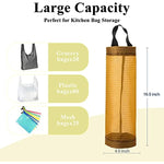 Mesh Grocery Bag Holder Hanging Storage Bag Dispenser
