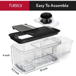 Multi-Blade-French-Fry-Cutter-&-Veggie-Dicer-With-Catch-Tray,-Fingerguard-And-More-Kitchen-Gadgets