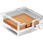 3 x 3 Crystal Clear Acrylic Notepad Holder W/O Pads