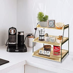 2 Tier Kitchen Counter Shelf Organizer