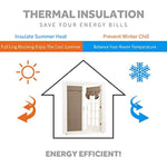 Self Stick Tie Up Shades Tricia Door Window - W 26 x L 69 inches