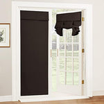 Self Stick Tie Up Shades Tricia Door Window - W 26 x L 69 inches