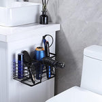 Bathroom Hair Styling Tools Organizer Basket for Hair Dryer, Flat Iron, Curling Wand